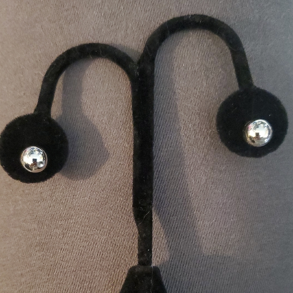 Silver Elegant Earrings with Shiny Finish
